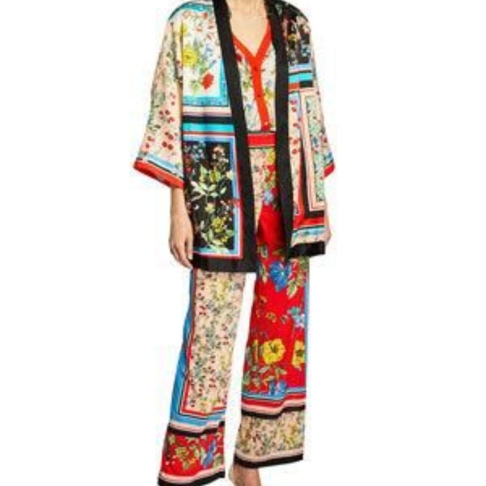 ❤️ALICE + OLIVIA KOKO PRINTED PATCHWORK KIMONO SET  2 PIECES Small / Medium
